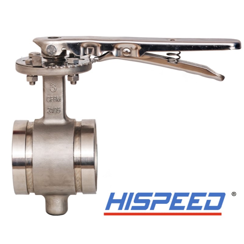 Stainless steel butterfly valve operating mechanism